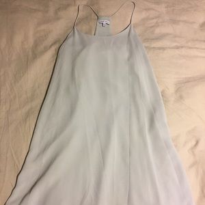 Super cute silver silk dress